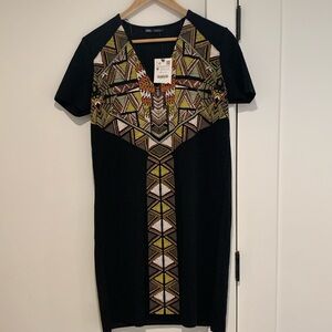 Zara short sleeved shift dress